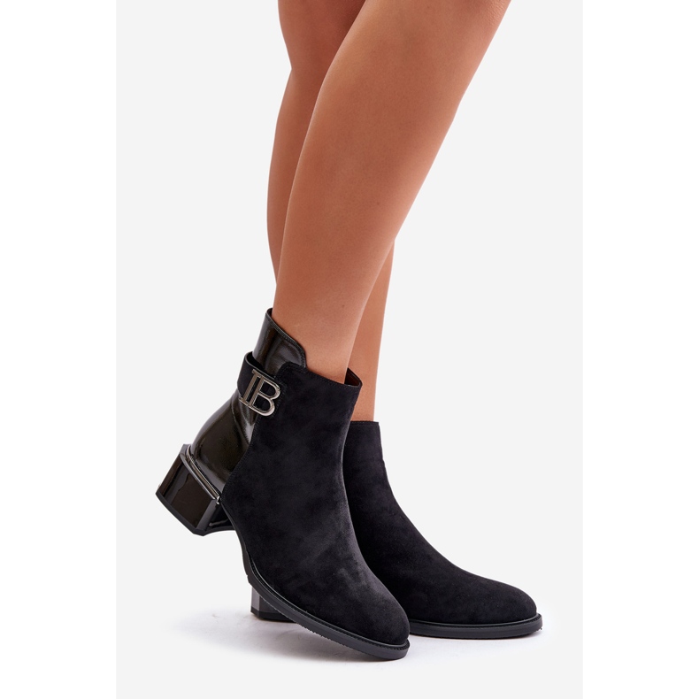 S.Barski Eleganta isolerade högklackade stövlar MR880-040 Svart 1