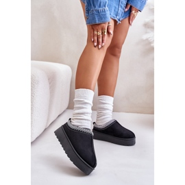 Snöskor för kvinnor med pälsfoder, svart Remenia 2