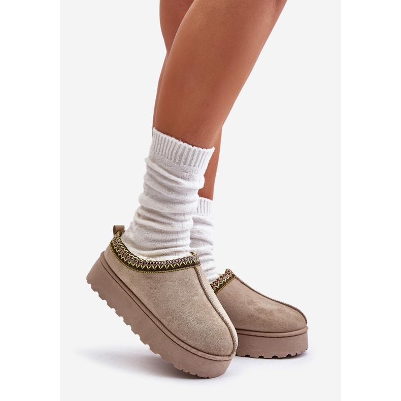 Snöskängor för kvinnor, isolerade med päls, grön, Remenia 1