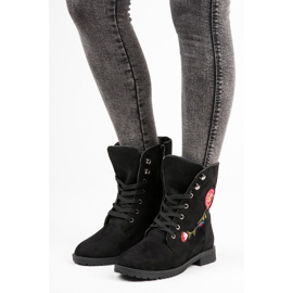 Sport Broderade mockaväskor svart 1