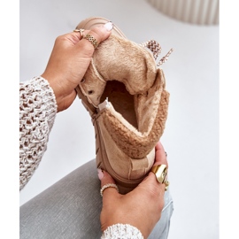 Damisolerade Trapper Boots på plattformen, Brown Alcyhen brun 2