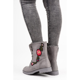 Sport Broderade mockaväskor grå 1