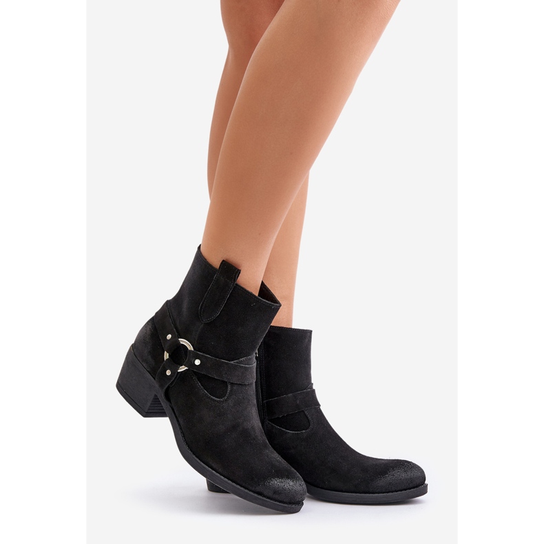 Zazoo 60477 Mockaisolerade ankelstövlar med hög klack, svarta 1