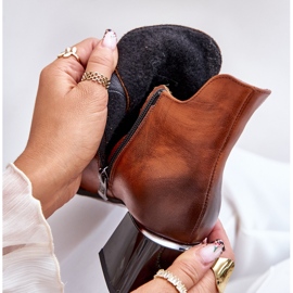 Zazoo 60504 Stövlar i läder, varmbruna 2