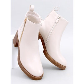 Guire Beige fullnarv högklackade ankelboots 1