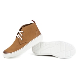 Chukka herrskor i läder KAMPOL 109/410 Sw brun beige 3