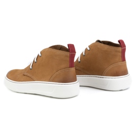 Chukka herrskor i läder KAMPOL 109/410 Sw brun beige 4
