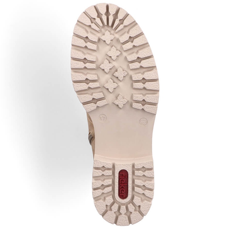 Isolerade damstövlar, beige, Rieker 72643-60 2