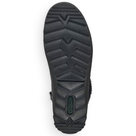 Kvinnors svarta isolerade läderstövlar Remonte R8480-01 2