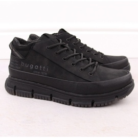 Högisolerade stövlar för män, svarta Bugatti OO153100 1