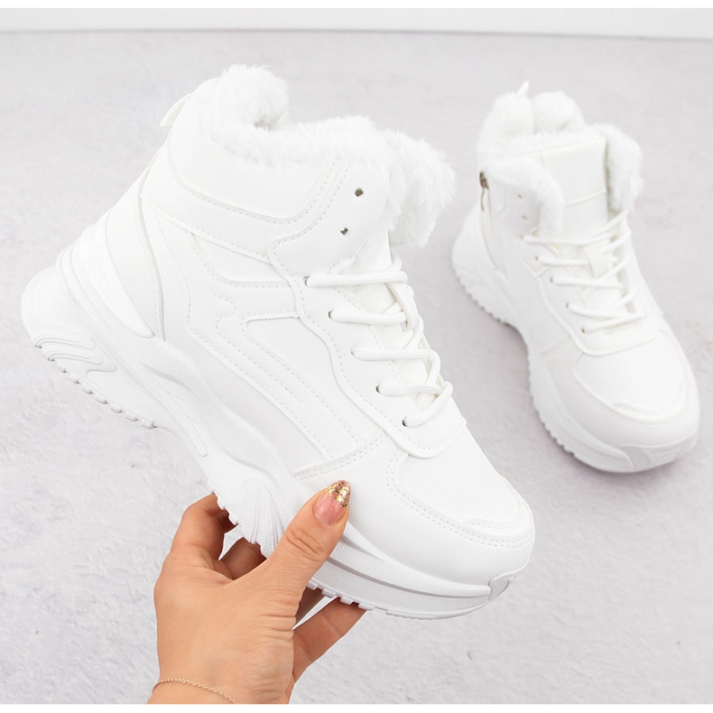 Isolerade stövlar för kvinnor, vita, Vinceza 34684 1