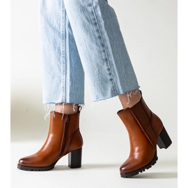 Bruna stövlar av Zinah eco-läder 1