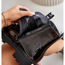 Kvinnors patentarbetarstövlar, isolerade, med inskriptioner, svarta, Zinfrey 2