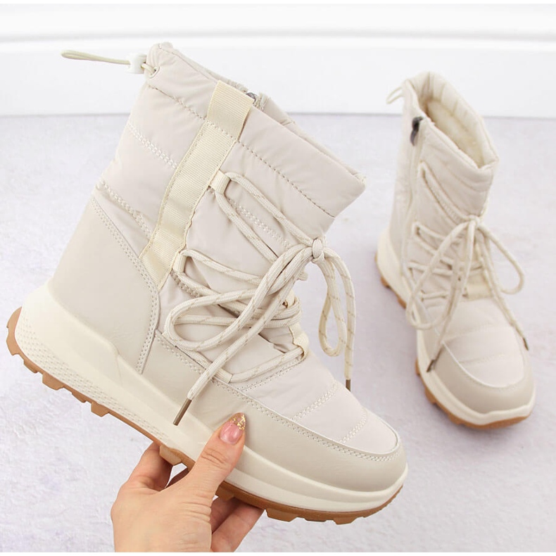 Snöskor för kvinnor, beige Potocki 16321 1