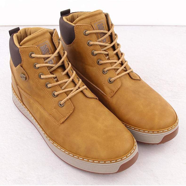 Höga svarta sneakers för män Big Star OO174561 2