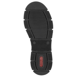 Vinterkängor för damer med päls, svart Rieker X3402-00 6