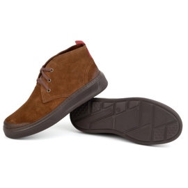 Chukka herrskor i läder KAMPOL 109/804 Sw brun 3