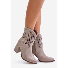 Lewski Shoes Mocka Openwork Stövlar Lewski 3629 Cappucino beige 1