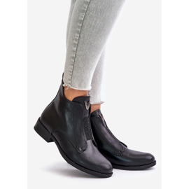 Låga damstövlar på platta klackar Uppvärmd Svart S.Barski HY42-119 Svart 1