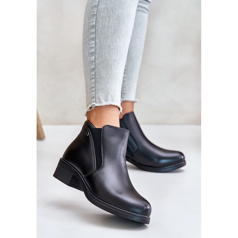 Lågkängor med päls, Vinceza 85150 Svart 2