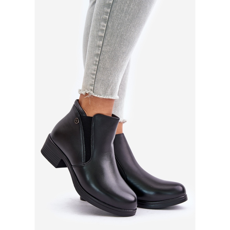 Lågkängor med päls, Vinceza 85150 Svart 1