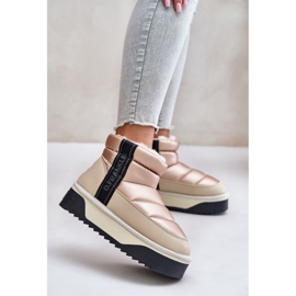 Låga snöstövlar med tjock sula D.Franklin DFSH371010 Beige 2