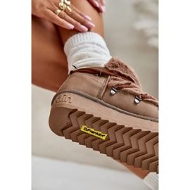 Snöskor med låg plattform med päls D.Franklin DFSH370011 Brun 2