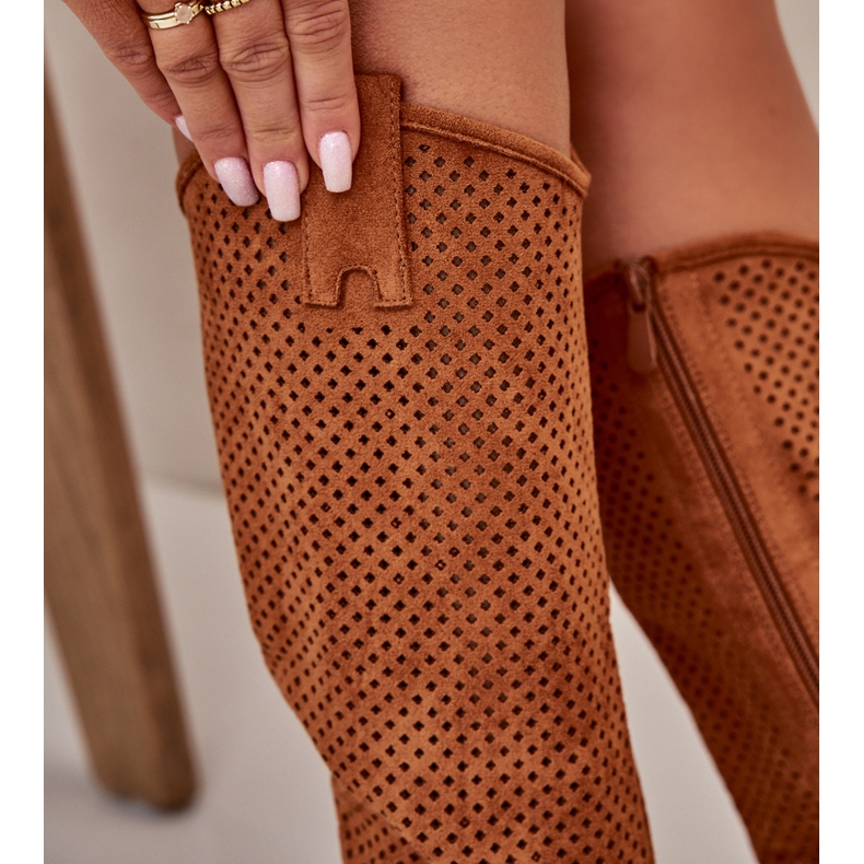 Genombrutna damstövlar Camel S.Barski HY42-139 brun 4