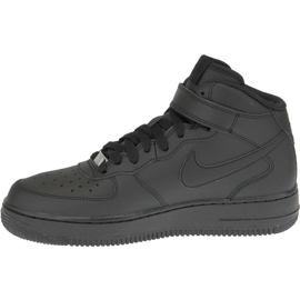 Nike Air Force 1 Mid Gs W 314195-004 skor svart 1