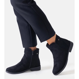 Svarta klassiska ankelboots av Pereia eko-mocka 1