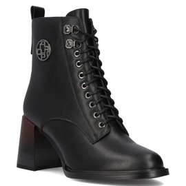 Filippo DBT6316/24 Bk ankelstövlar i svart läder 1