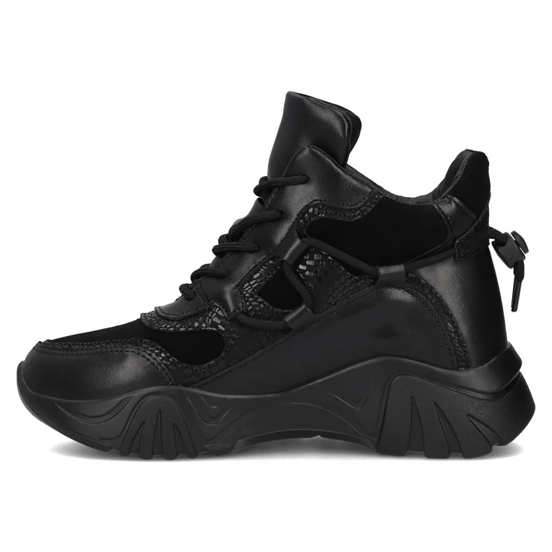 Filippo DBT6367/24 Bk plattformsstövlar i läder, svarta 2