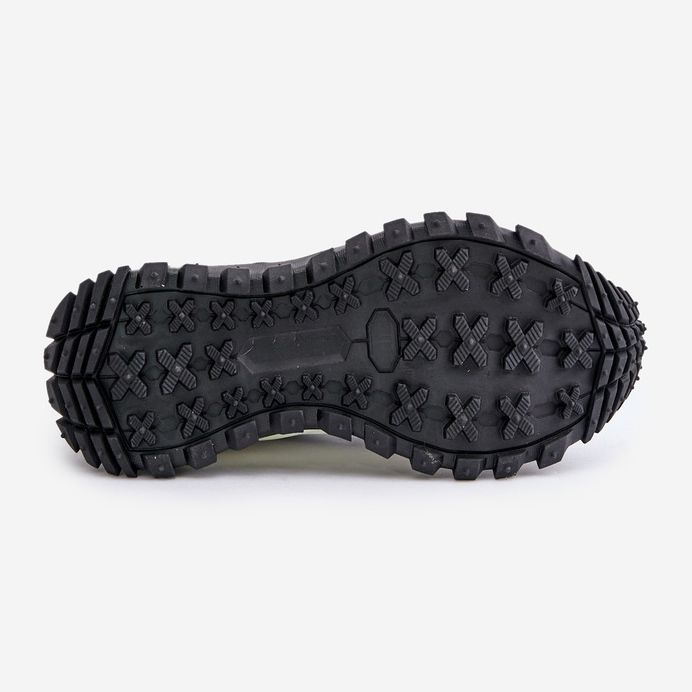 Sneakers i läder för kvinnor på Big Star-plattformen OO274A220 HI-POLY System Vit och Svart 1