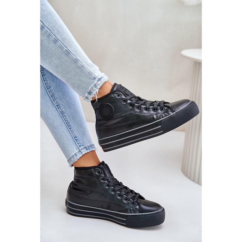 Big Star Isolerade damsneakers på plattform OO274A471 Svart 2