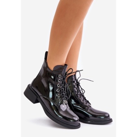 Ankelboots i lack med isolering, Black Bellani svart 1