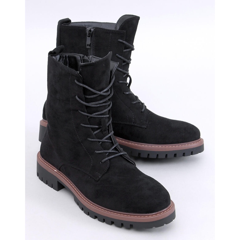 Simmer Black mocka stövletter med snörning svart 1