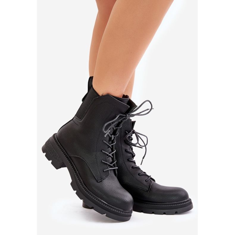 Jezzi Isolerade arbetsstövlar med dragkedja Black Leairae svart 1