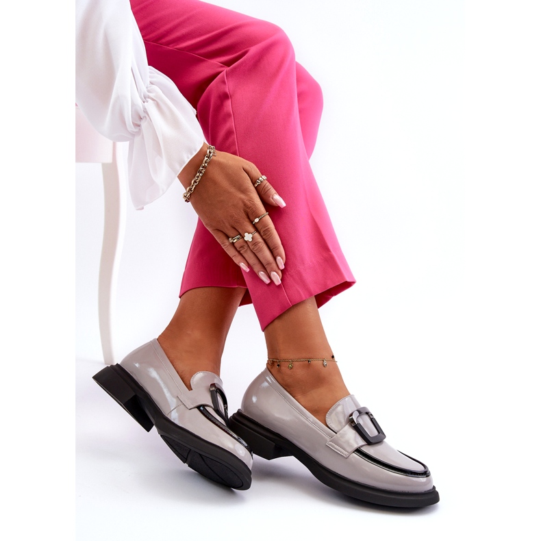 Vinceza Lackmockasiner för kvinnor, grå 8