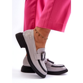 Vinceza Lackmockasiner för kvinnor, grå 5