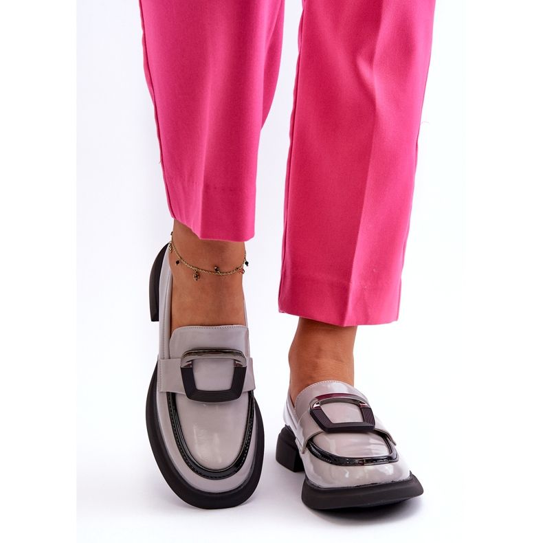 Vinceza Lackmockasiner för kvinnor, grå 6