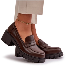 Cm Paris Lågklackade damskor gjorda av ekologiskt läder, mörkbrunt 8