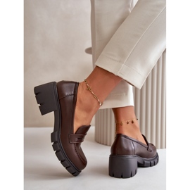 Cm Paris Lågklackade damskor gjorda av ekologiskt läder, mörkbrunt 6