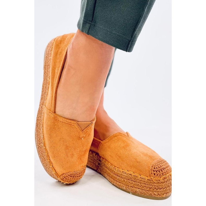 Espadrillos med tjock sula Poulain Camel - Inello brun 2