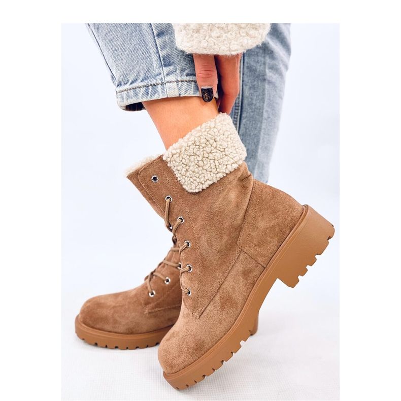 Barkoi Camel ankelboots med snörning - Inello brun 1