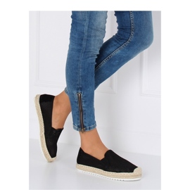 Svarta Espadrilles för kvinnor 6602 Svart 1