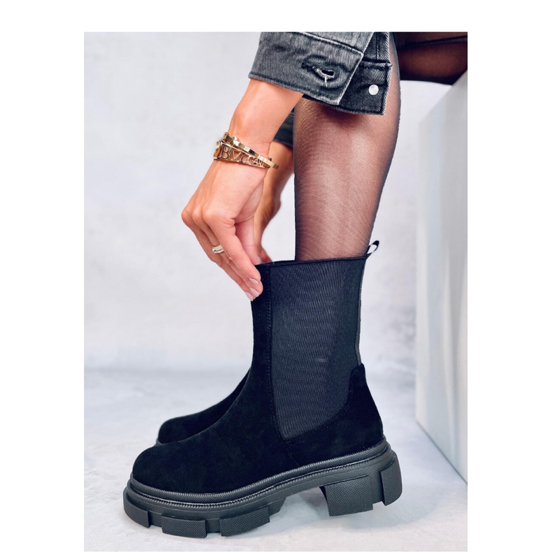 Magers Svarta Chelsea-stövlar med hög topp 2