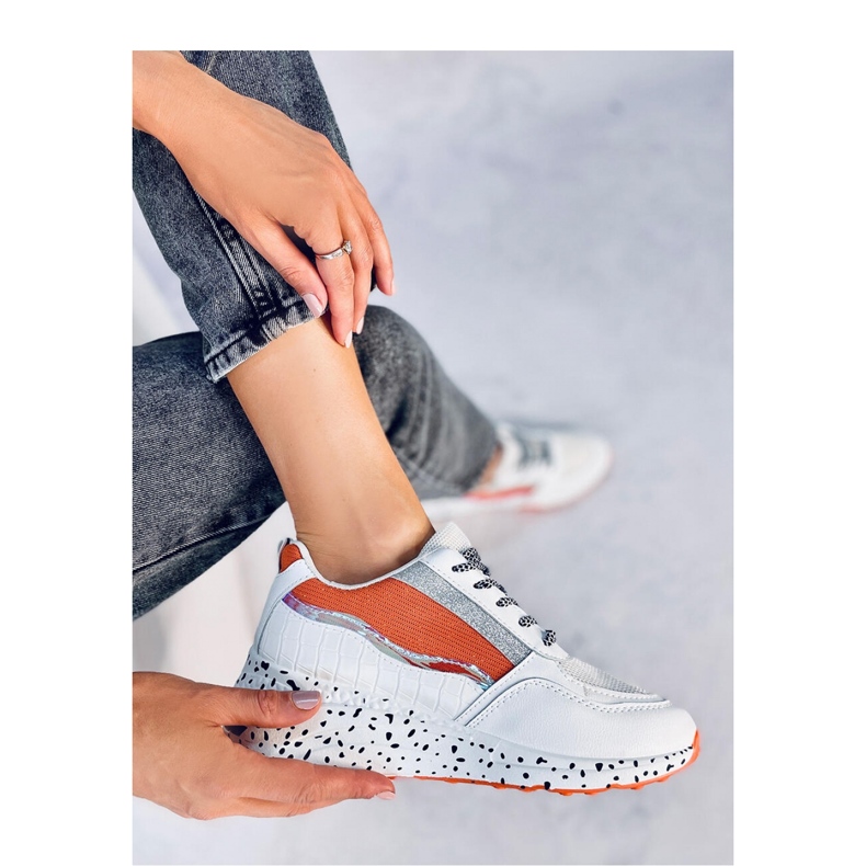 Milano Orange sportskor för kvinnor - Inello vit 1