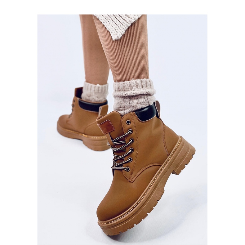 Kvinnors timmerstövlar kaffe brun 1