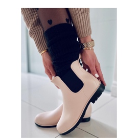 Beige Chelsea stövlar för kvinnor 2