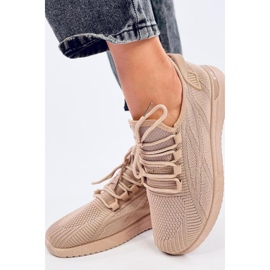 Khaki sock sportskor brun 1